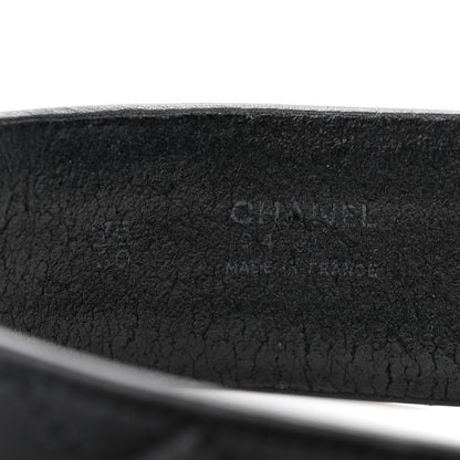 Chanel Calfskin Quilted Flap Chain Waist Belt Bag 75 30 Black 5 of 6