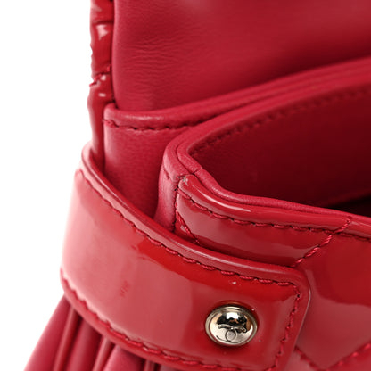 Chanel Patent Quilted Small Rock In Rome Single Flap Dark Pink 11 of 13