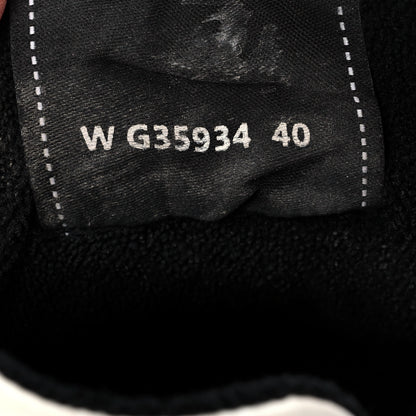 Chanel Calfskin Womens Logo Sneakers 40 Black White 9 of 12