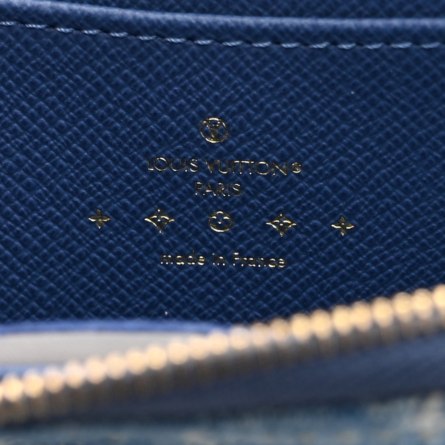 Denim Monogram Zippy Coin Purse Blue