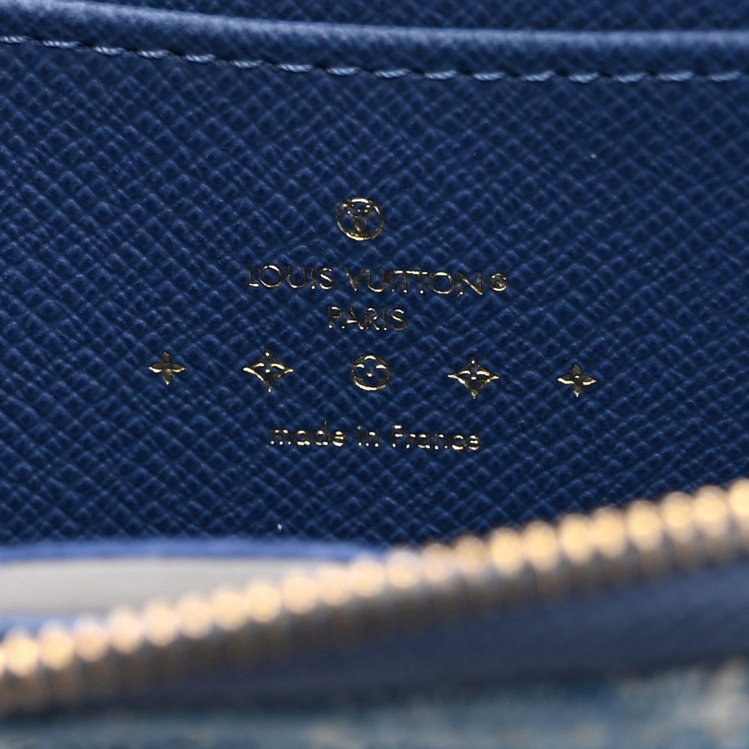 Louis Vuitton Denim Monogram Zippy Coin Purse Blue 6 of 9