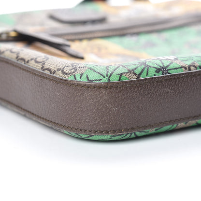 Gucci GG Supreme Monogram Bengal Web Medium Flat Messenger Beige Yard 10 of 13