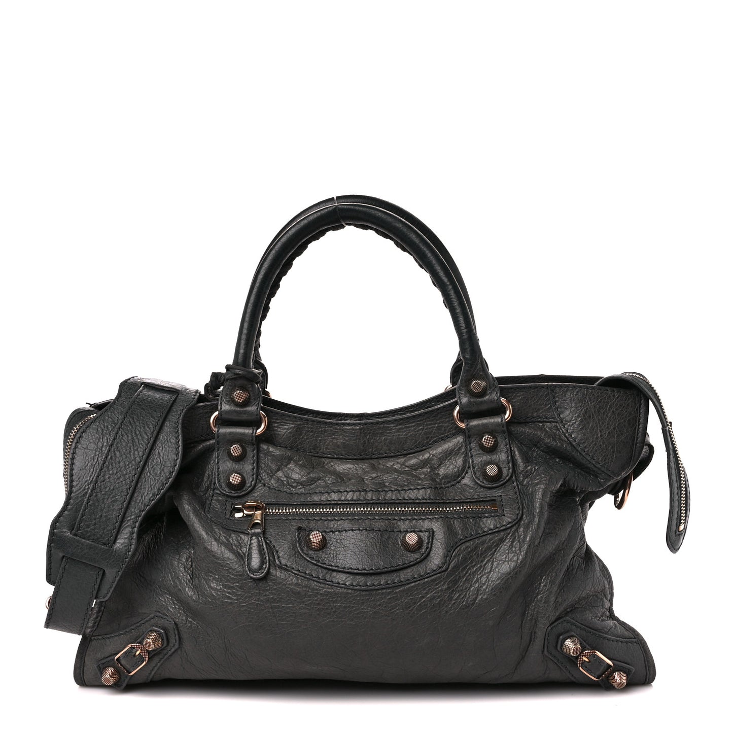 Agneau Giant 12 Rose Gold Hardware City Anthracite
