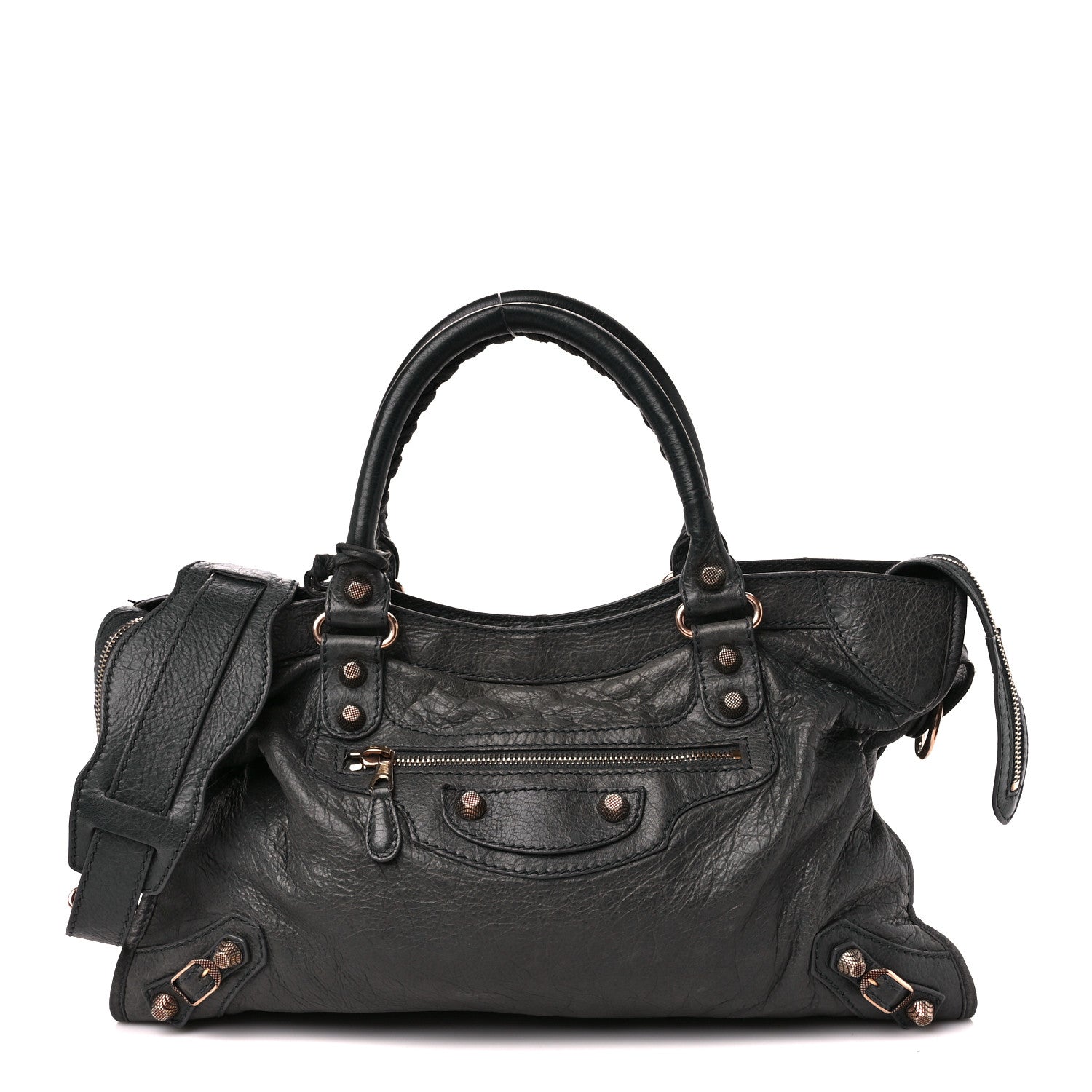 Balenciaga Agneau Giant 12 Rose Gold Hardware City Anthracite 1 of 13