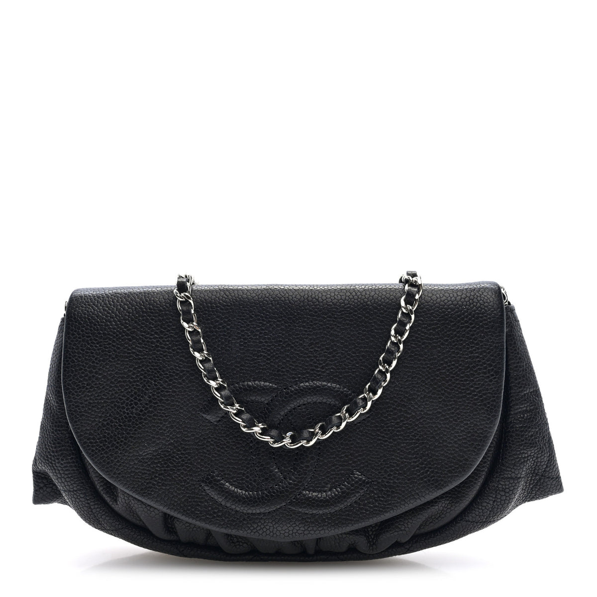 Caviar Half Moon Wallet On Chain WOC Black