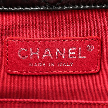 Chanel Aged Calfskin Quilted Small Gabrielle Backpack Black 6 of 11