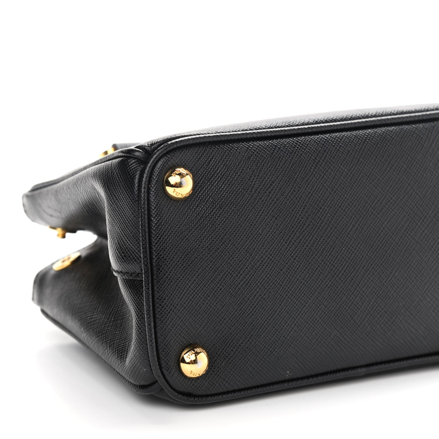 Prada Saffiano Lux Micro Galleria Double Zip Tote Black 8 of 10