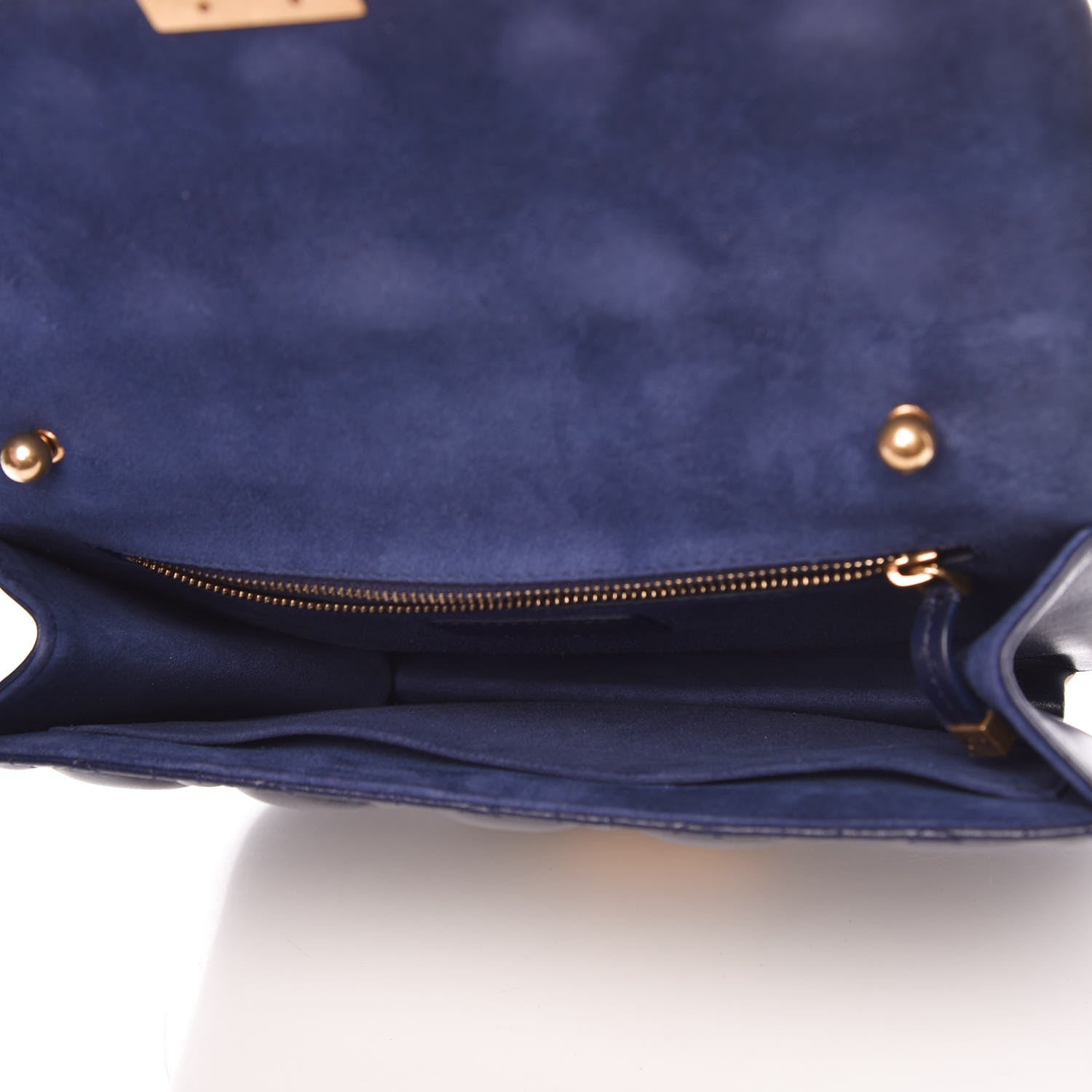 Christian Dior Lambskin Cannage Large Dioraddict Flap Bag Indigo Blue 5 of 8