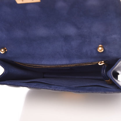 Christian Dior Lambskin Cannage Large Dioraddict Flap Bag Indigo Blue 5 of 8