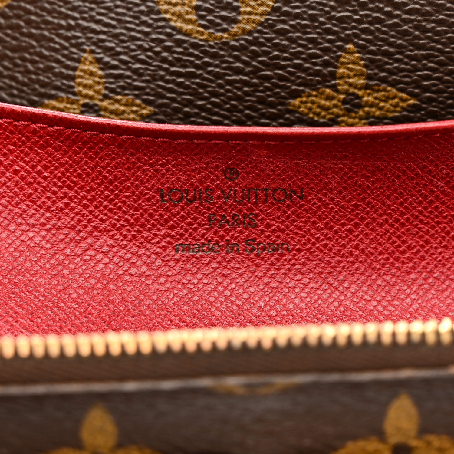 Louis Vuitton Monogram Emilie Wallet Red 6 of 14