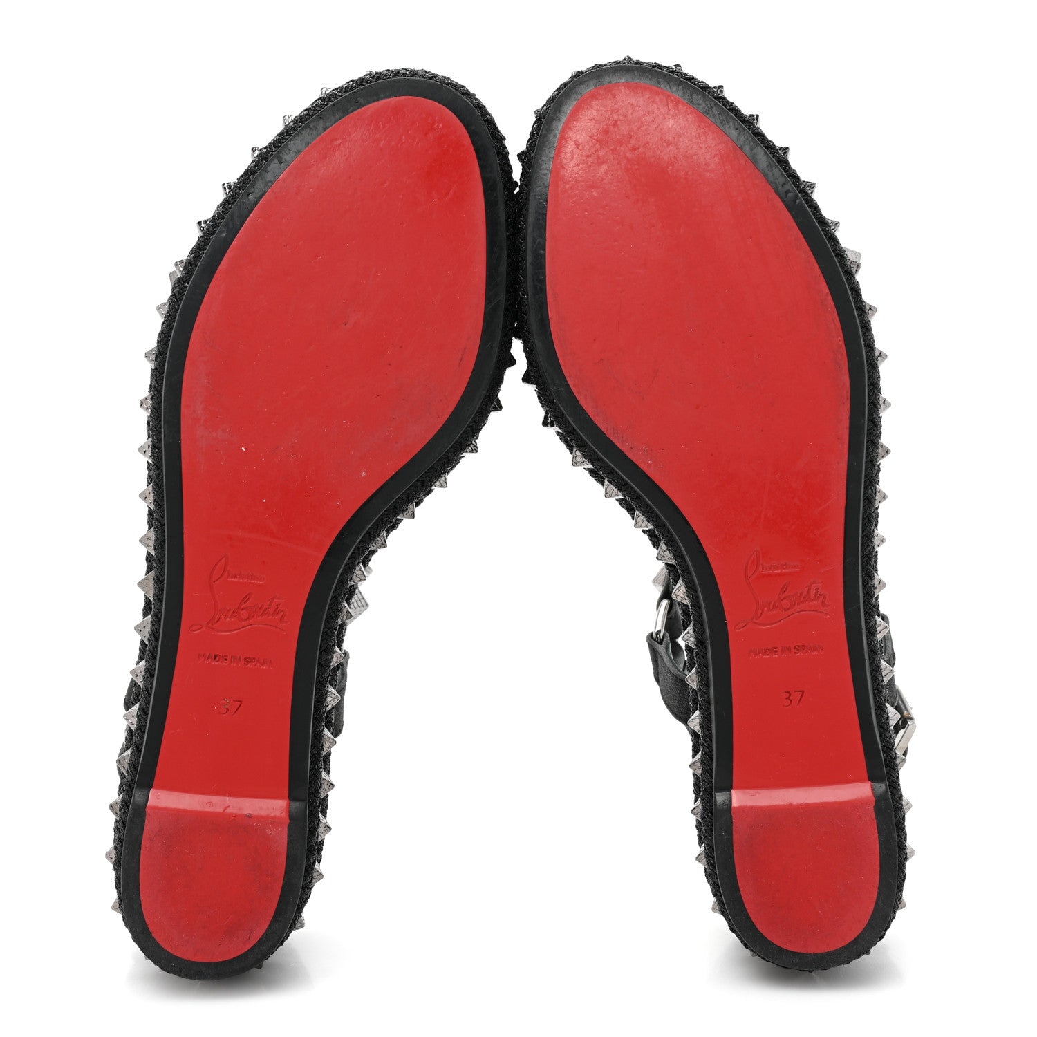 Christian Louboutin Nappa Mica Pyraclou 60 Platform Sandals 37 Version Black 5 of 14