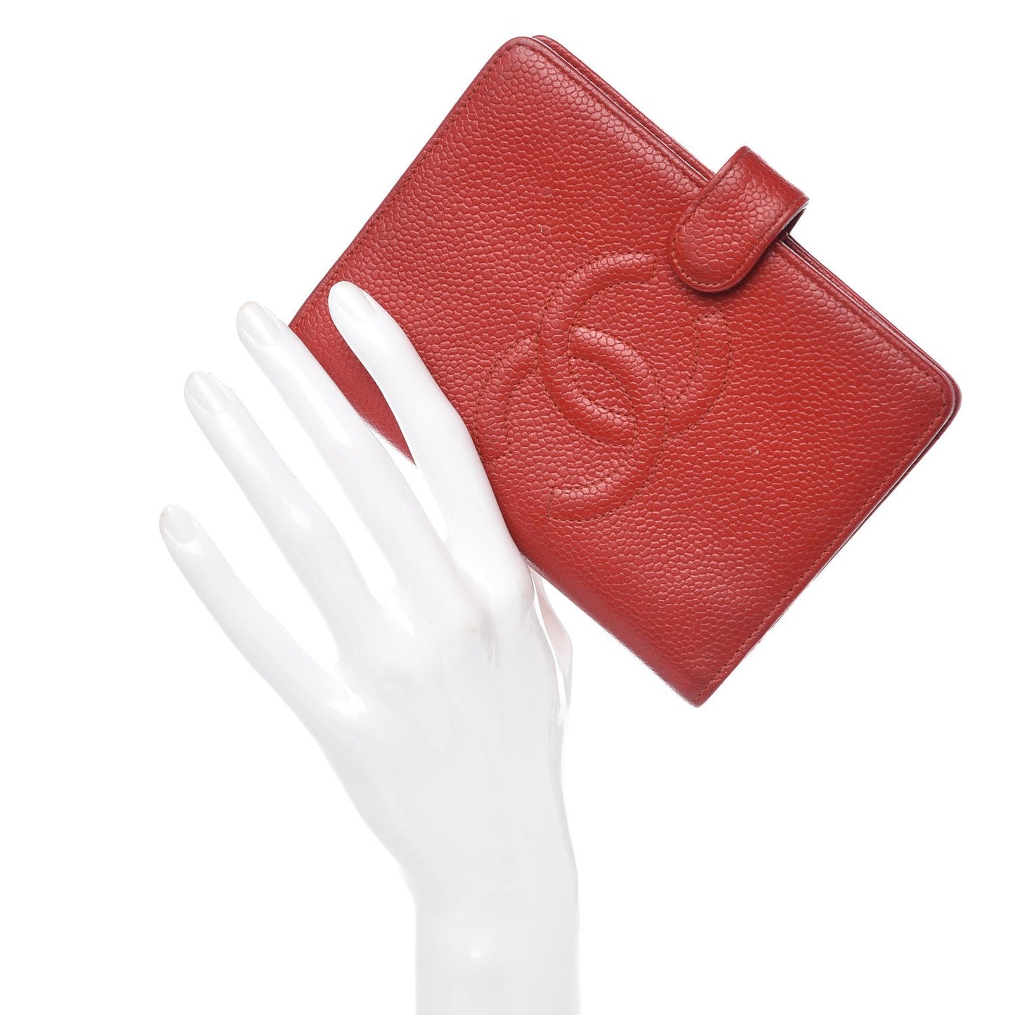 Caviar CC Small Ring Agenda Planner Red