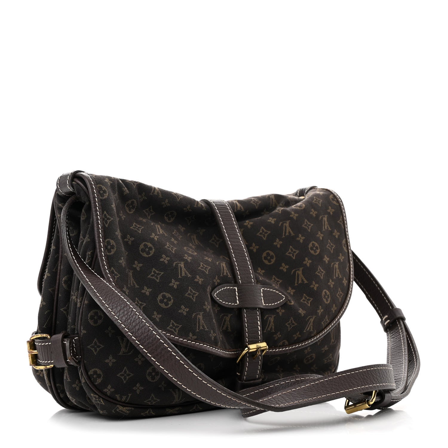 Louis Vuitton Monogram Mini Lin Saumur Ebene 3 of 11