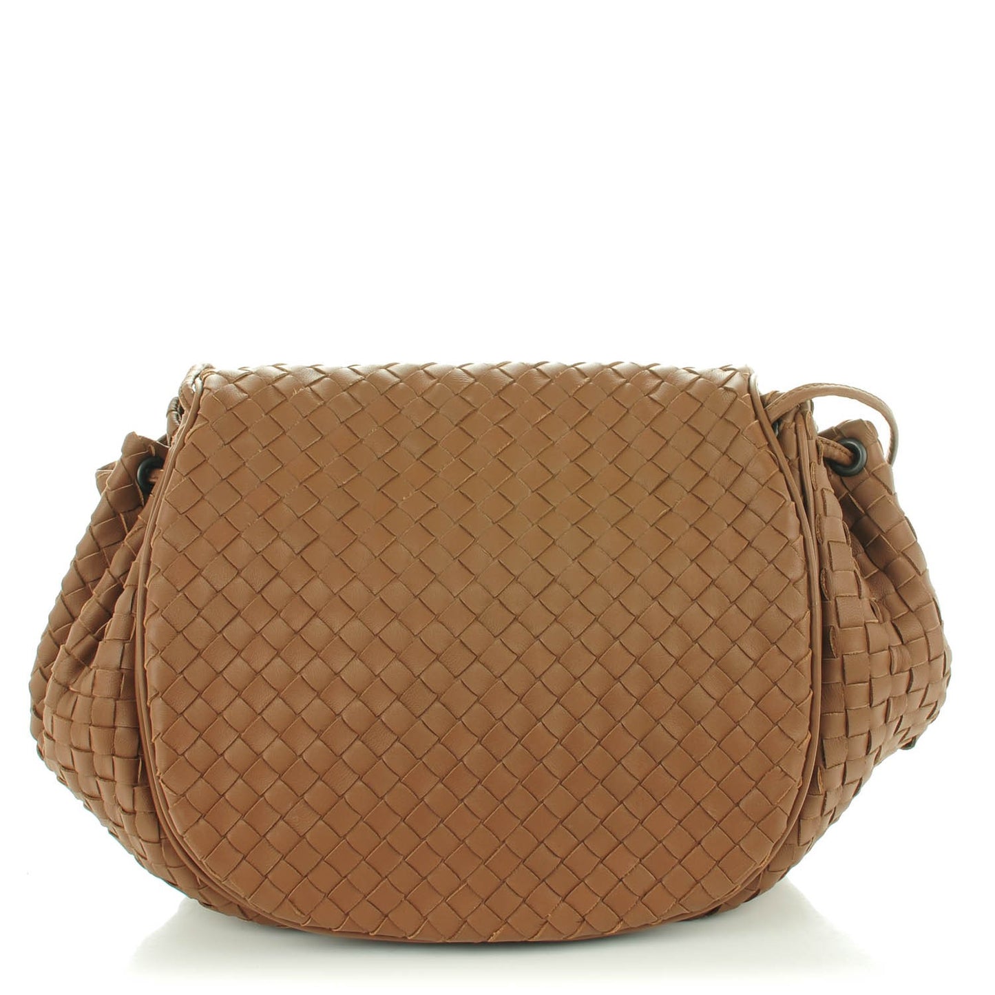 Nappa Intrecciato Messenger Light Brown