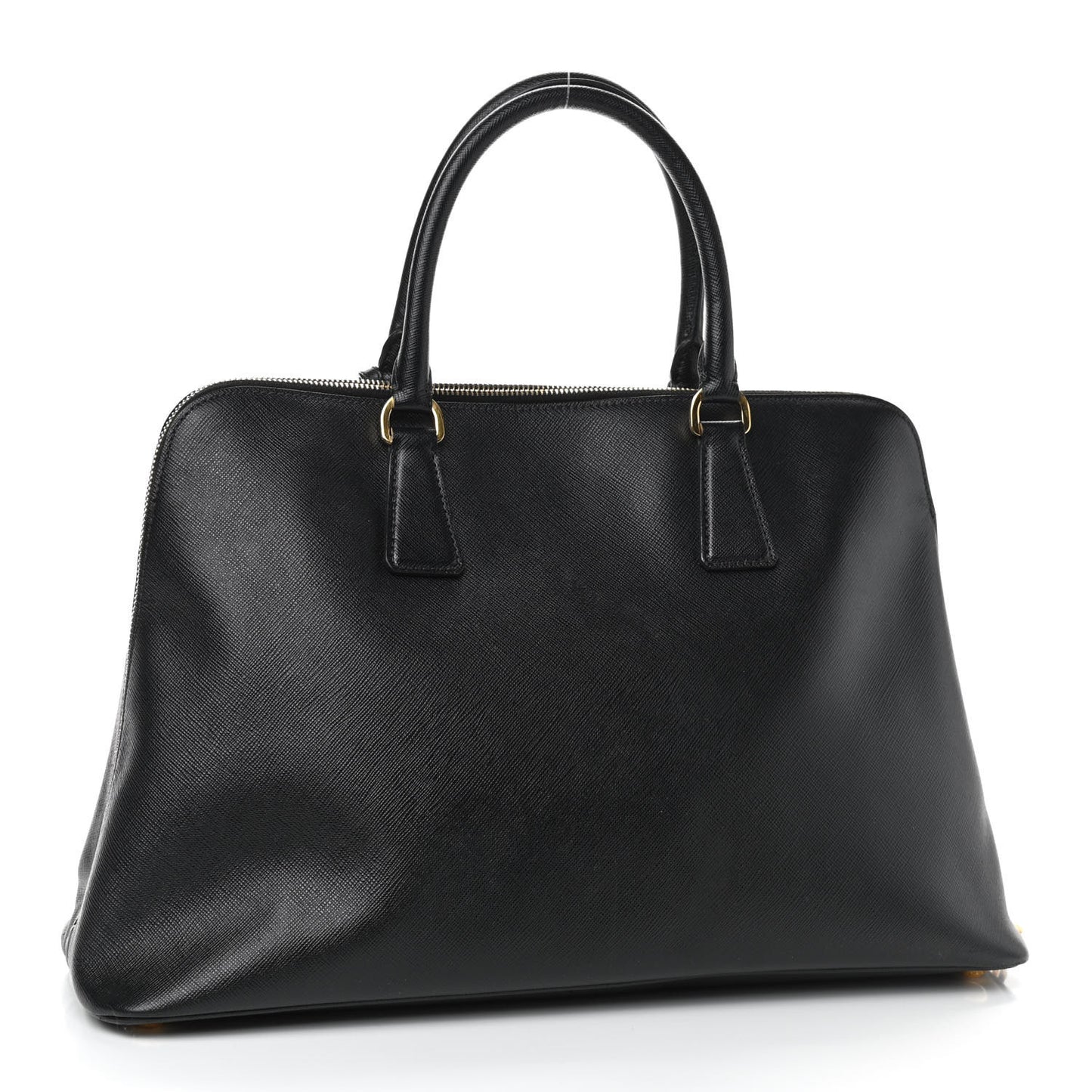 Saffiano Lux Large Promenade Tote Black