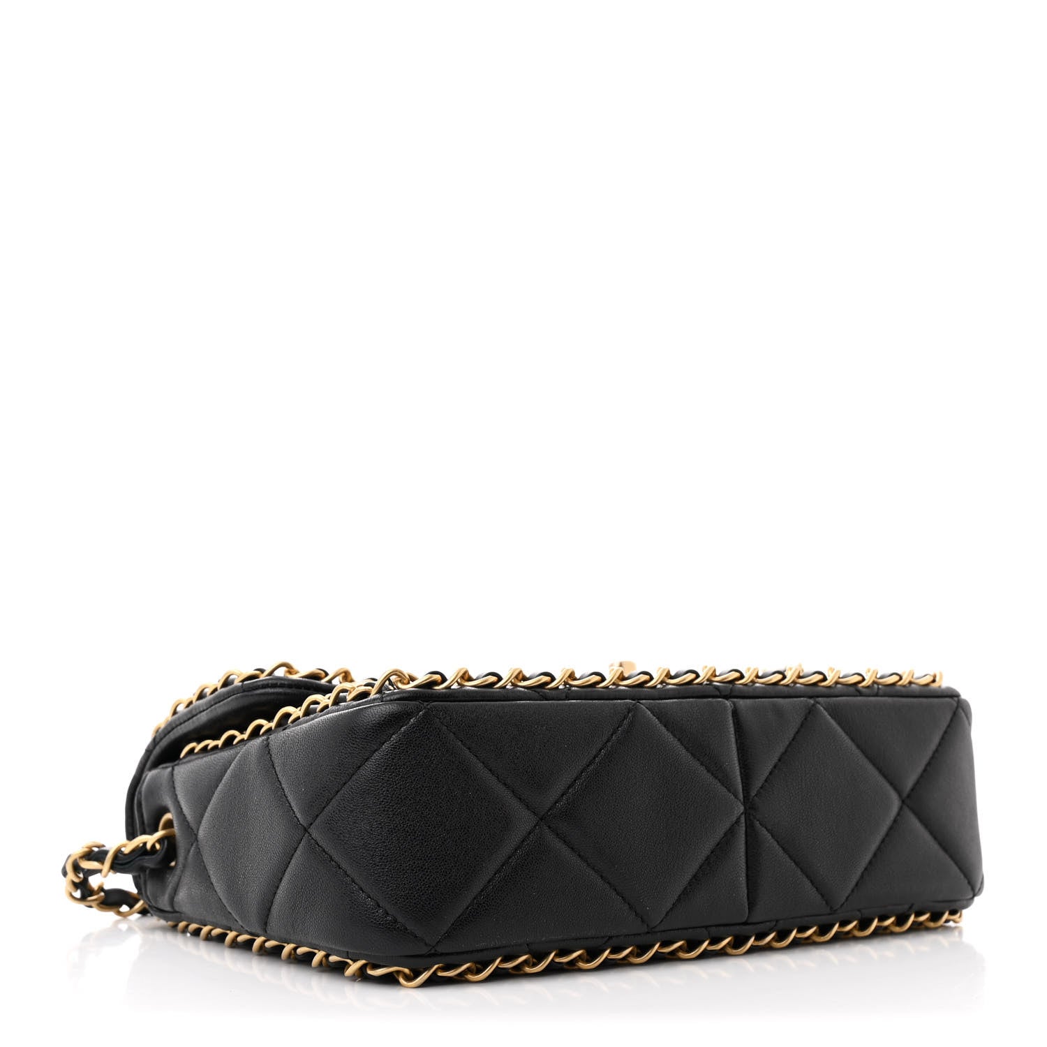 Chanel Lambskin Small Chain Around Top Handle Flap  Black 4 of 11