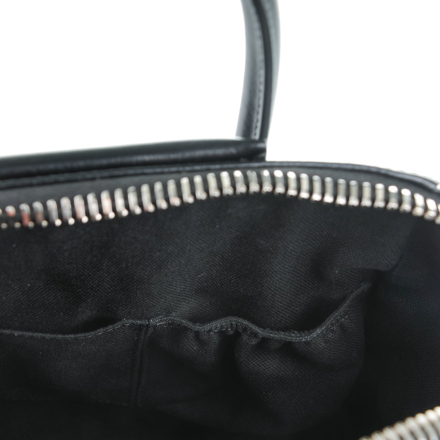Shiny Lord Calfskin Small Antigona Black