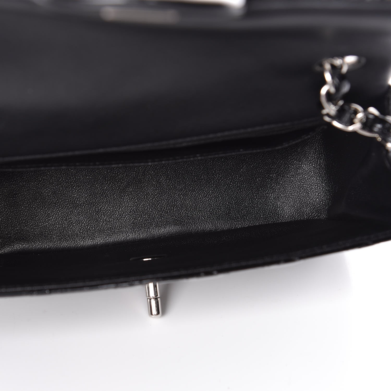 Chanel Patent Calfskin Quilted Mini Rectangular Flap Black 5 of 10