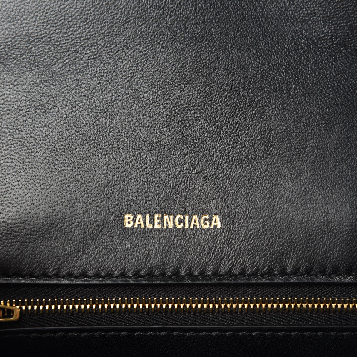Balenciaga Wool Houndstooth Small Hourglass Top Handle Bag Black White 8 of 9