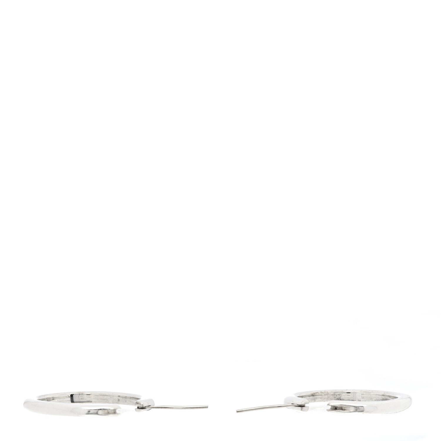 Tiffany Sterling Silver Square Cushion Hoop Earrings 3 of 5
