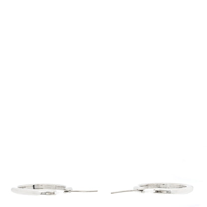 Tiffany Sterling Silver Square Cushion Hoop Earrings 3 of 5