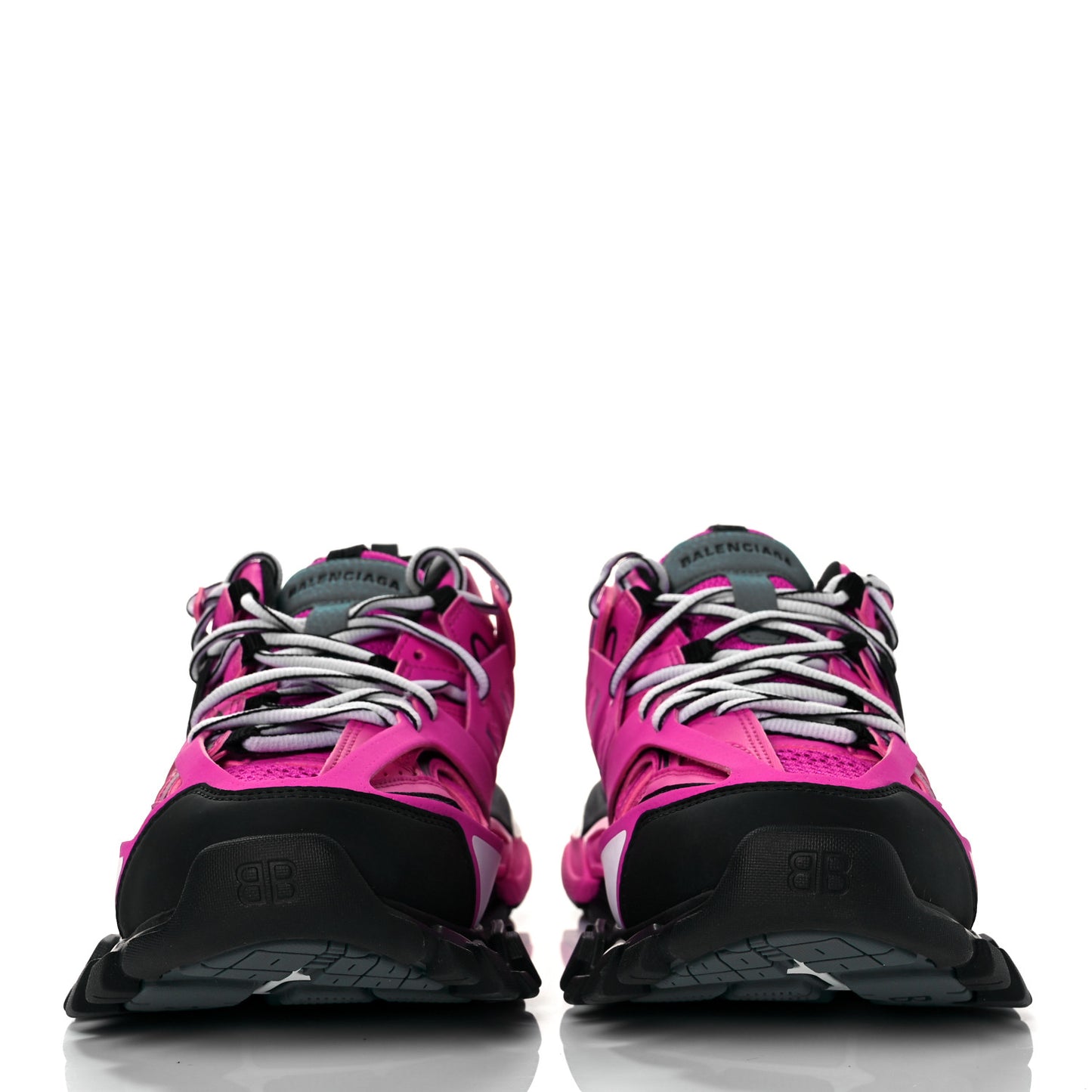 Mesh Fabric Womens Track Sneakers 41 Pink Black