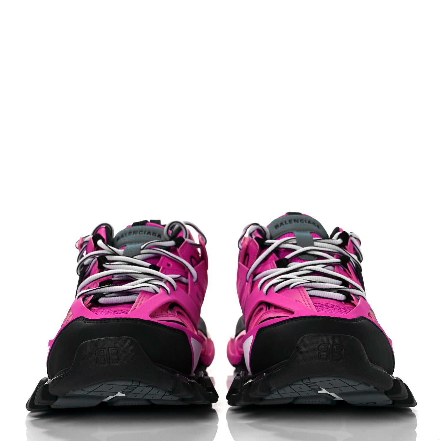 Balenciaga Mesh Fabric Womens Track Sneakers 41 Pink Black 3 of 8