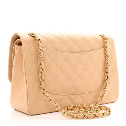 Chanel Caviar Quilted Jumbo Double Flap Beige 3 of 11