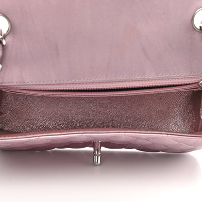 Chanel Metallic Calfskin Quilted Mini Rectangular Flap Pink 5 of 14