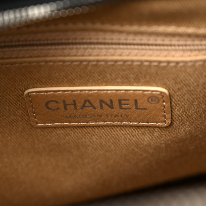 Chanel Aged Calfskin Quilted Large Express Bowling Bag Black 6 of 10