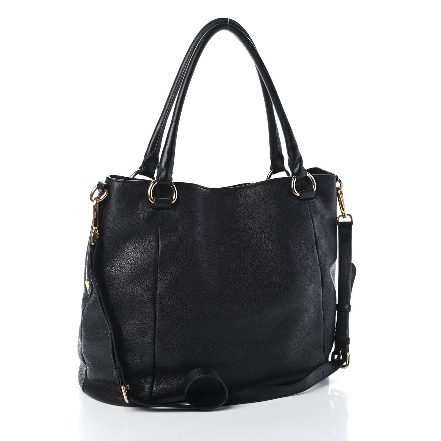Vitello Daino Tote Black