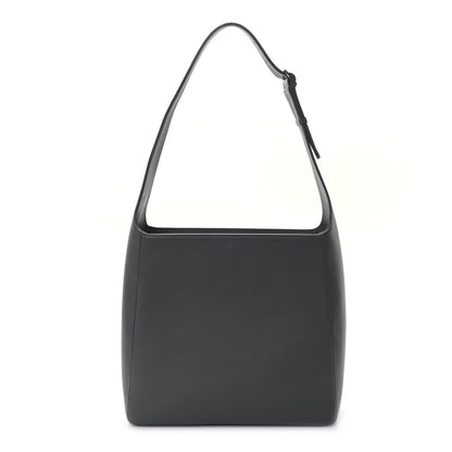 The Row Grained Calfskin Piper Hobo Charcoal 1 of 8