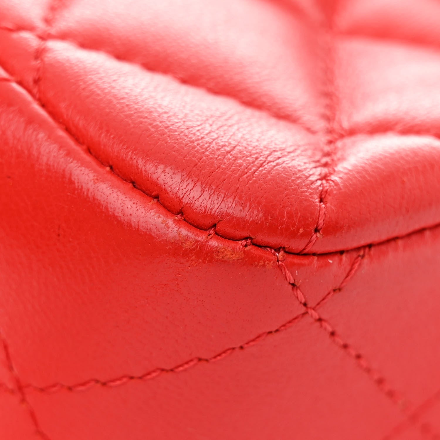 Chanel Lambskin Quilted Mini Square Flap Red 11 of 11