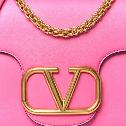 Valentino Garavani Nappa Stud Sign Shoulder Bag Feminine Pink 7 of 9