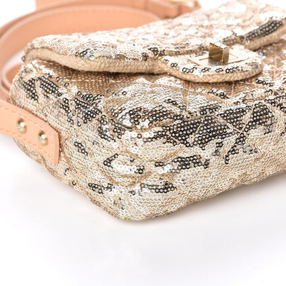 Chanel Sequin Mini Reissue Messenger Flap Gold 8 of 10