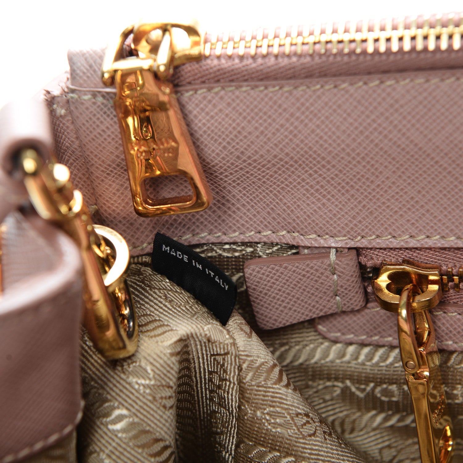 Prada Saffiano Medium Galleria Double Zip Tote Cammeo 7 of 9