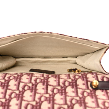Christian Dior Oblique Dioraddict Flap Bag Burgundy 4 of 9