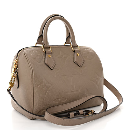Louis Vuitton Empreinte Monogram Giant Speedy Bandouliere 25 Tourterelle 3 of 9