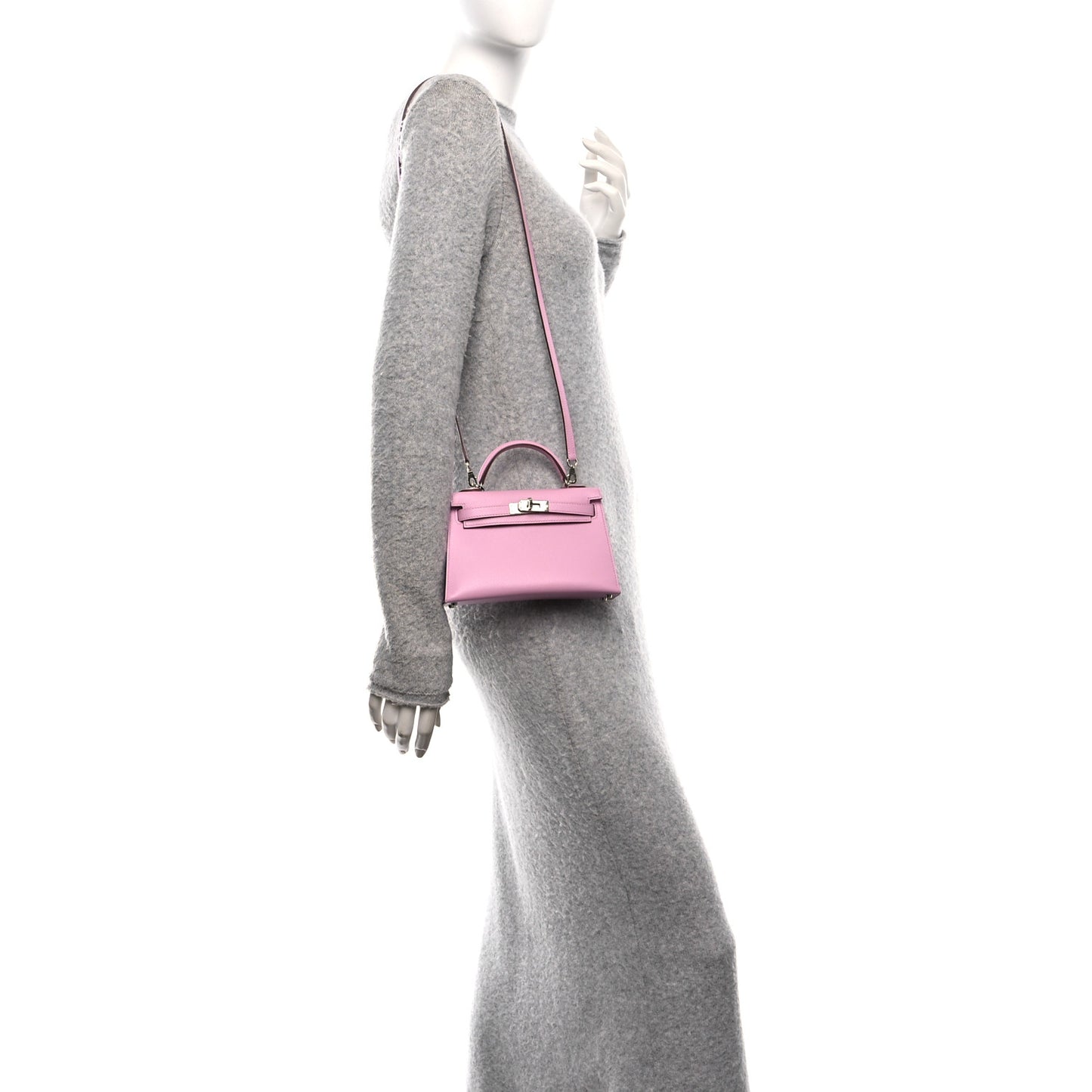 Epsom Mini Kelly Sellier 20 Mauve Sylvestre