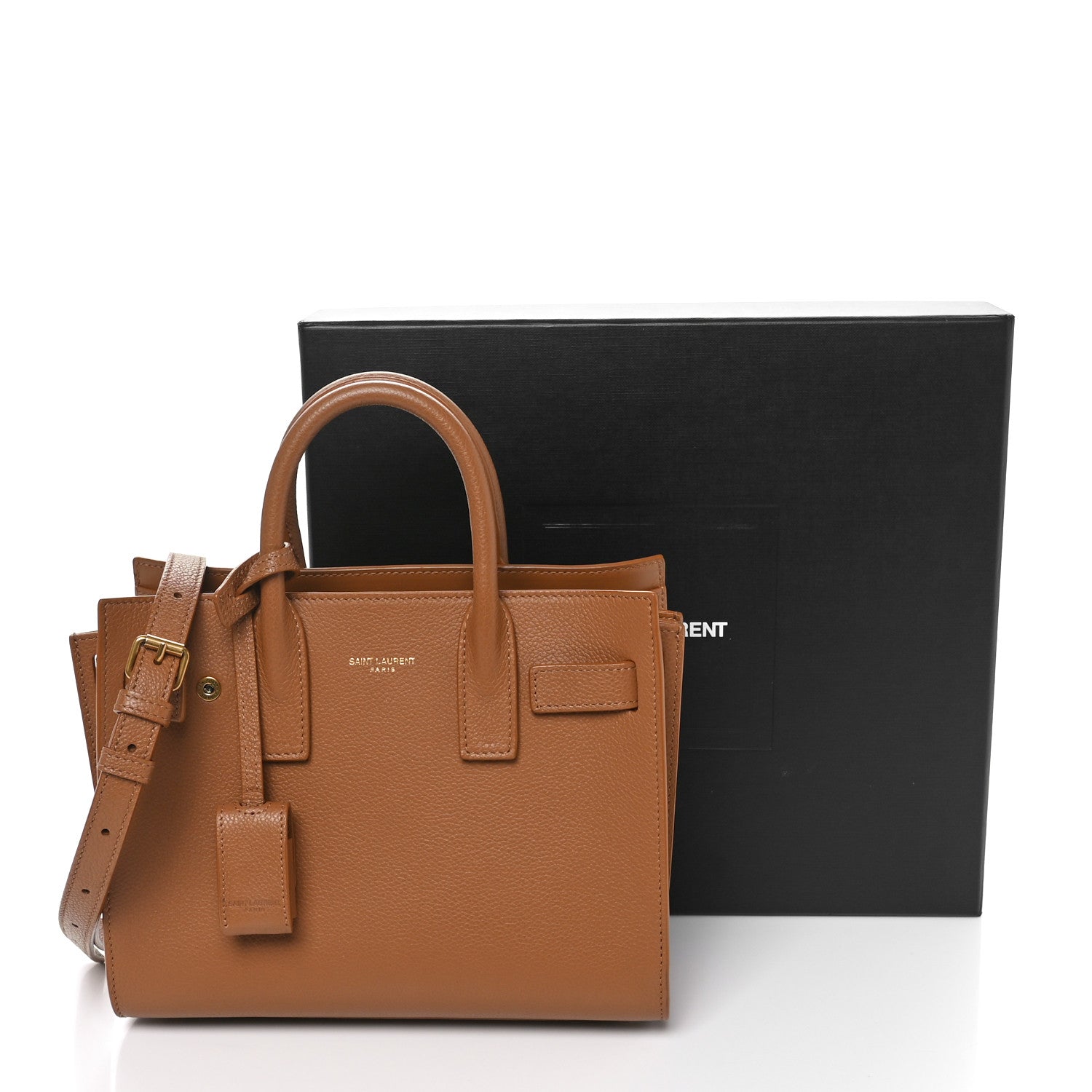 Saint Laurent Grained Calfskin Nano Sac De Jour Cinnamon 11 of 11