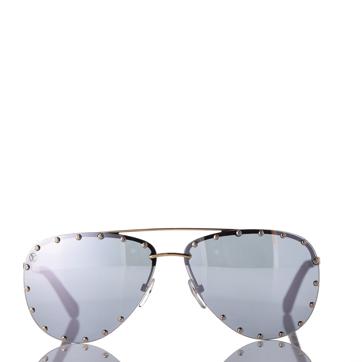 Louis Vuitton The Party Aviator Sunglasses Z0923U Silver 2 of 9