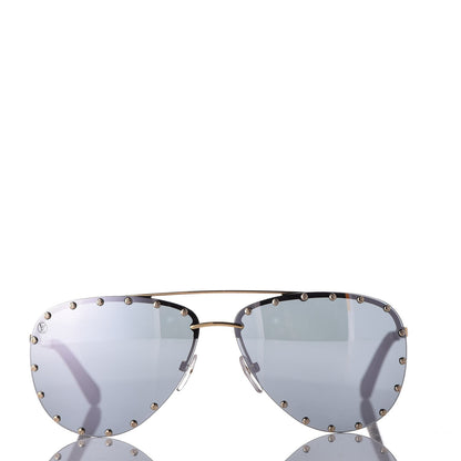 Louis Vuitton The Party Aviator Sunglasses Z0923U Silver 2 of 9