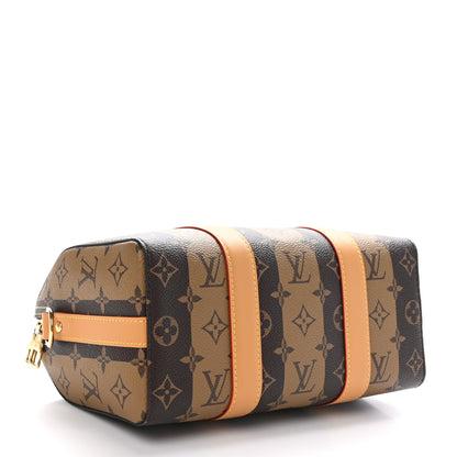 Louis Vuitton X NIGO Reverse Monogram Stripes City Keepall Bandouliere Brown 4 of 10