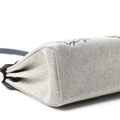 Hermes Vache Hunter Toile H Pegase Pop Herbag Zip Retourne 31 PM Bleu Indigo Ecru Black 7 of 11
