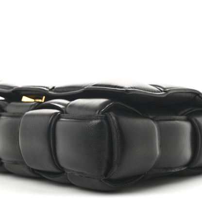 Bottega Veneta Lambskin Maxi Intreccio Padded Chain Cassette Crossbody Bag Black 9 of 12