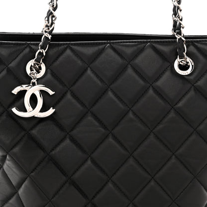 Chanel Lambskin Quilted Chic and Soft Shopping Tote Black 8 of 13