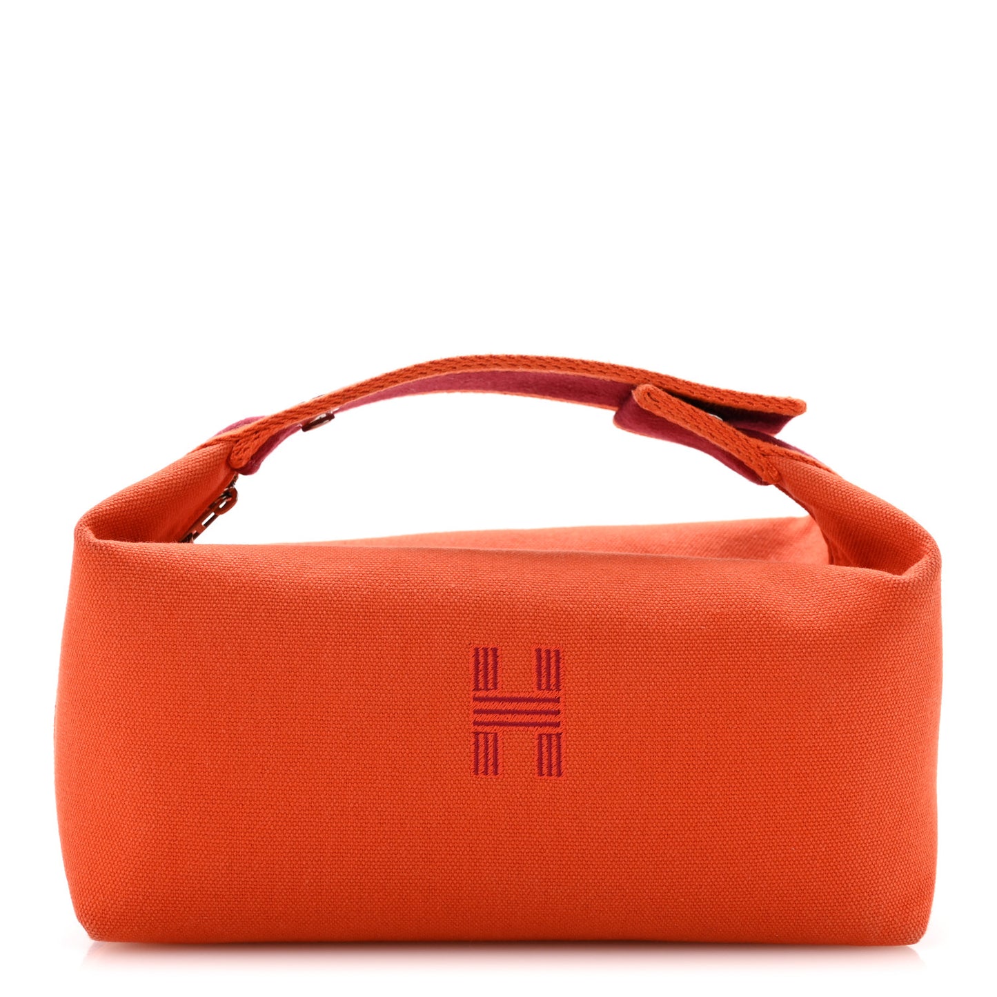 Canvas Small Bride-A-Brac Pouch Orange Burgundy