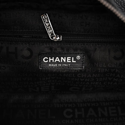 Chanel Caviar Square Stitched Bowler Black 6 of 10