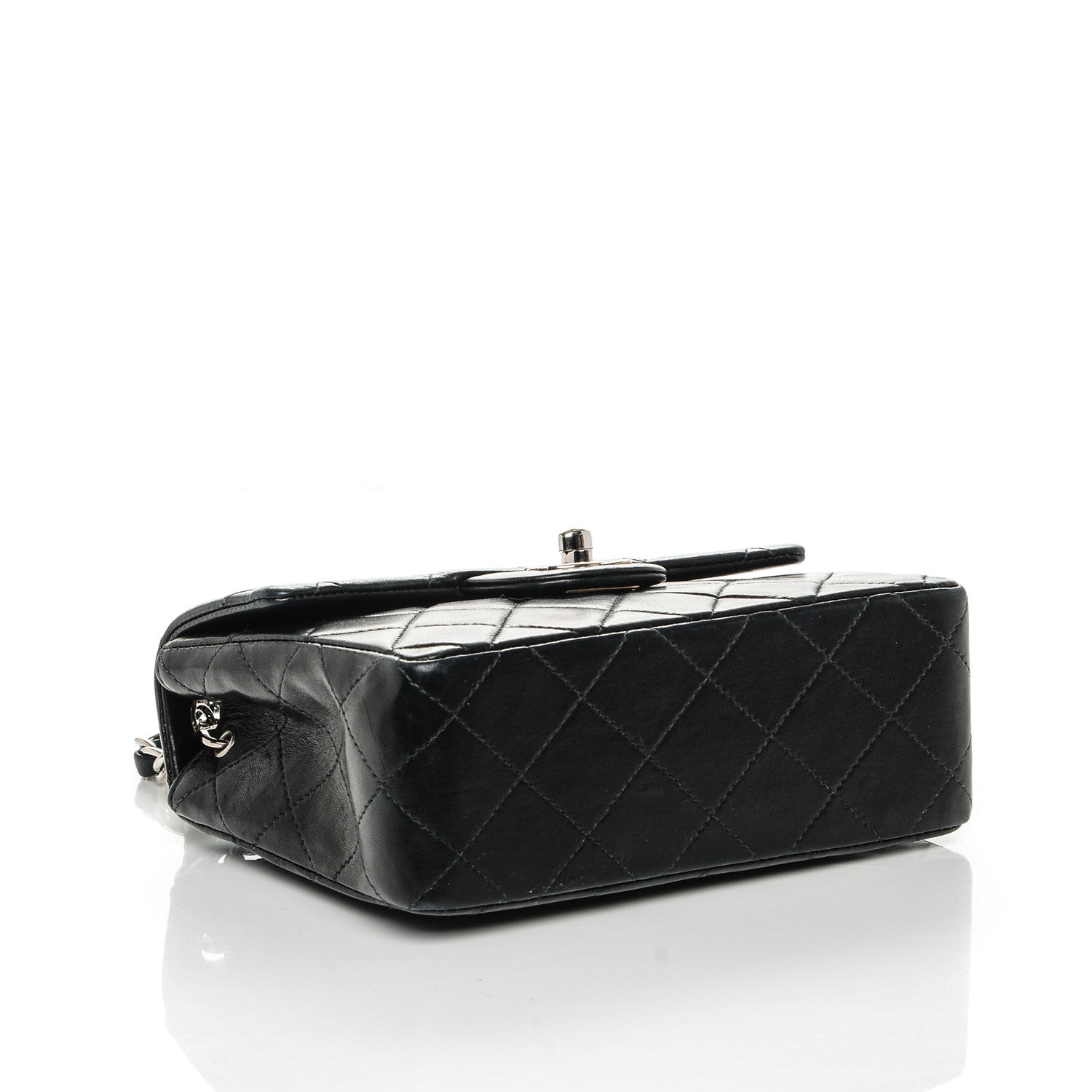 Chanel Lambskin Quilted Mini Square Flap Black 4 of 7