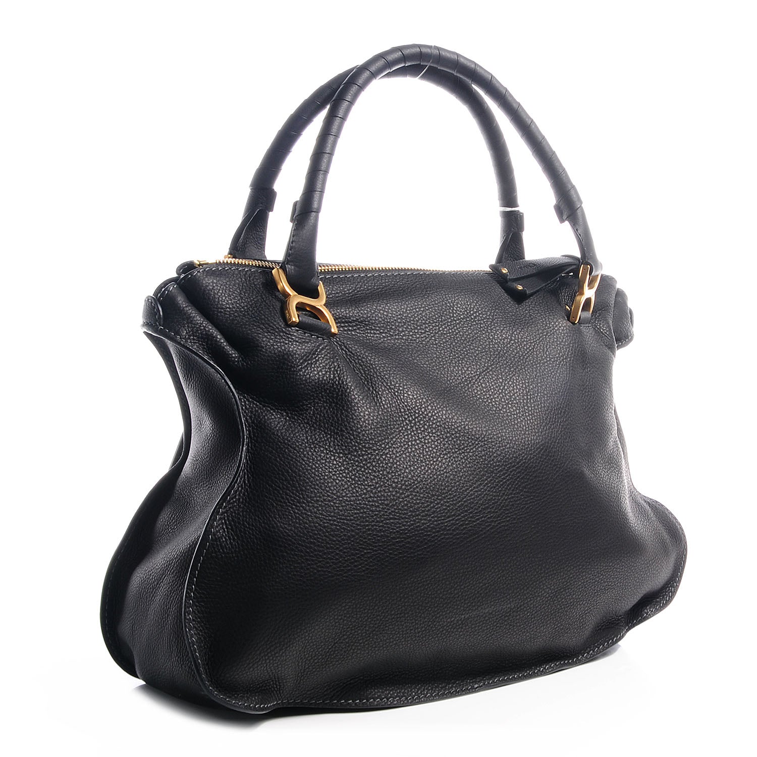 Chloe Calfskin Large Marcie Satchel Black 3 of 9